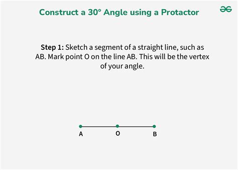 30 Degree Angle: Construction, Example, and Questions - GeeksforGeeks