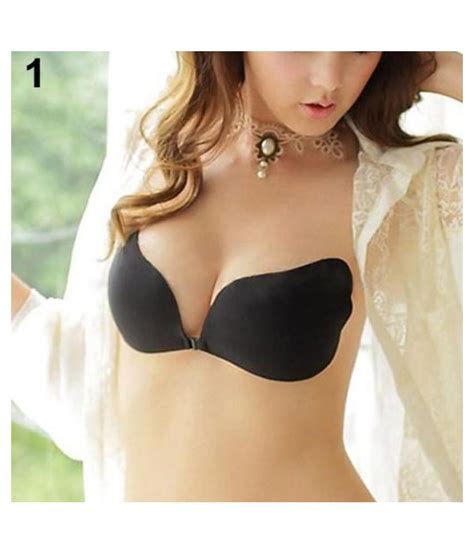 Buy Women's Sexy Silicone Strapless Self Adhesive Backless Invisible Push-up Bra Online at Best ...