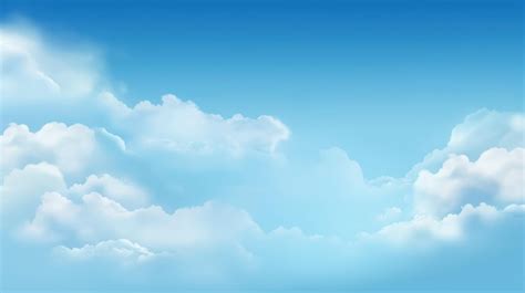 Premium AI Image | Blue sky with clouds and a plane