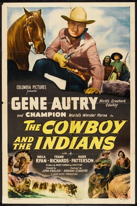 The Cowboy and the Indians (Columbia, 1949). One Sheet (27 | Old movie posters, Movie posters ...
