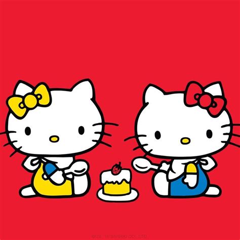 Hello Kitty birthday and her twin sister Mimmy | Hello kitty pictures, Hello kitty birthday ...