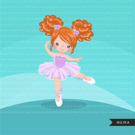 Ballerina girl clipart, Ballet characters - mujka-cliparts.myshopify.com Ballerina Cartoon ...