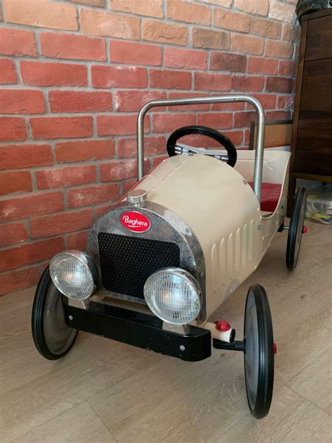 Baghera Classic white pedal car, Hobbies & Toys, Toys & Games on Carousell