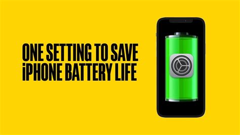 One Tip To Save iPhone Battery Life #shorts - YouTube