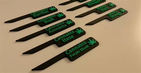 Cannabis Variety Label by mobydick | Download free STL model | Printables.com