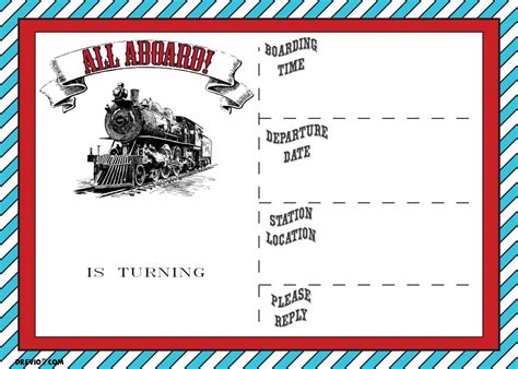 Free Printable Vintage Train Ticket Template - Printable Templates Free