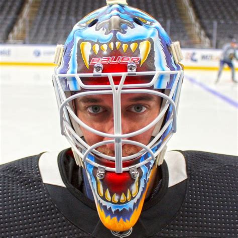 Jordan Binnington's Snarling Cujo-Inspired Mask