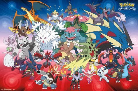 Pokemon- Mega Evolutions Posters na AllPosters.com.br