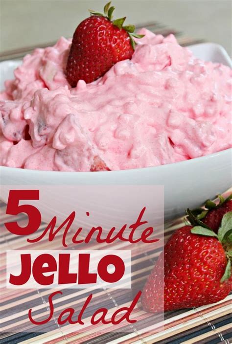 5 Minute Jello Salad - Family Meal Recipes