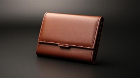 Premium Photo | A brown leather wallet with a strap that says'leather'on it