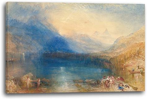 Printed Paintings Impression sur Toile (60x40cm): William Turner - Le lac de Zoug: Amazon.fr ...