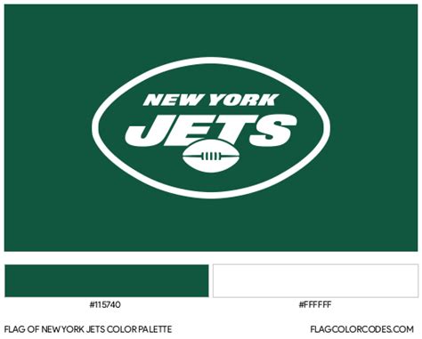 New York Jets flag color codes