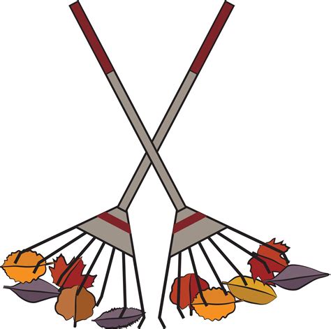 Raking leaves clipart, yard rakes clipart, autumn clipart, fall clipart | Autumn Clipart ...