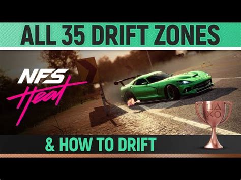 Need for Speed Heat - All 35 Drift Zones 🏆 & How to do better Drifts ...