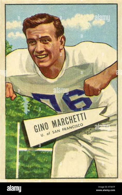 Gino Marchetti - 1952 Bowman Large Stock Photo - Alamy