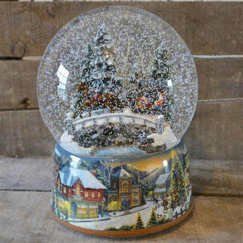 'Winter Sleigh Ride' Christmas Musical Snow Globe (No. 48040) | Globos ...