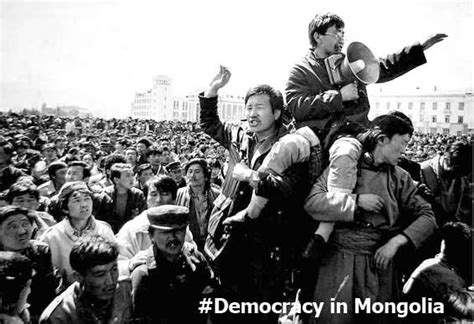 Democracy in Mongolia > Mongolian Revolution of 1990