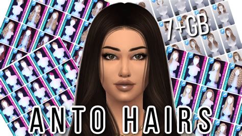 ANTO SIMS 4 HAIR FOLDER (7+ GB) - YouTube