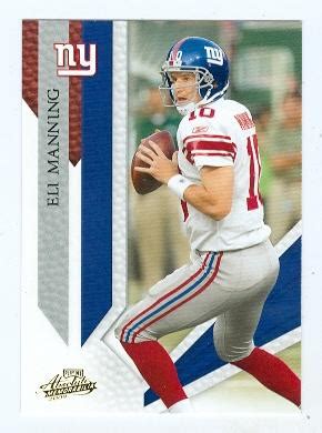 Eli Manning football card (New York Giants) 2009 Donruss Absolute ...