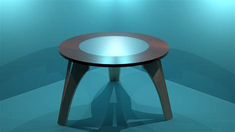 3D Round Coffee Table model - TurboSquid 1815972