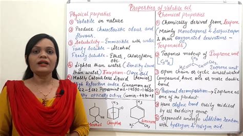 Class (61) = Volatile Oil (Part 02) | Properties of Volatile Oil (Physical and Chemical ...