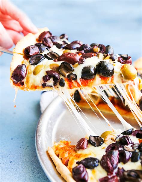 Loaded Olive Pizza Recipe - Pip and Ebby