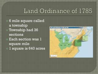 PPT - Land Ordinance 1785 The Math PowerPoint Presentation - ID:4192139