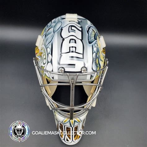 Adin Hill Goalie Mask Unsigned V3 2023 Las Vegas Tribute – Goalie Mask Collector