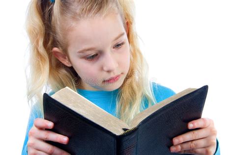 Little Girl Is Reading The Bible Royalty Free Stock Images - Image: 13016229