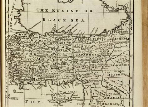 Ancient Turkey Map, Anatolia Map, Historical Biblical Anatolia Map, Biblical tour guide ...