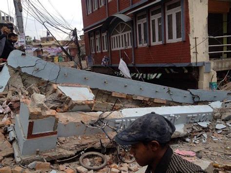 Infrastructure Devastation Caused by Massive Earthquake; Kathmandu ...