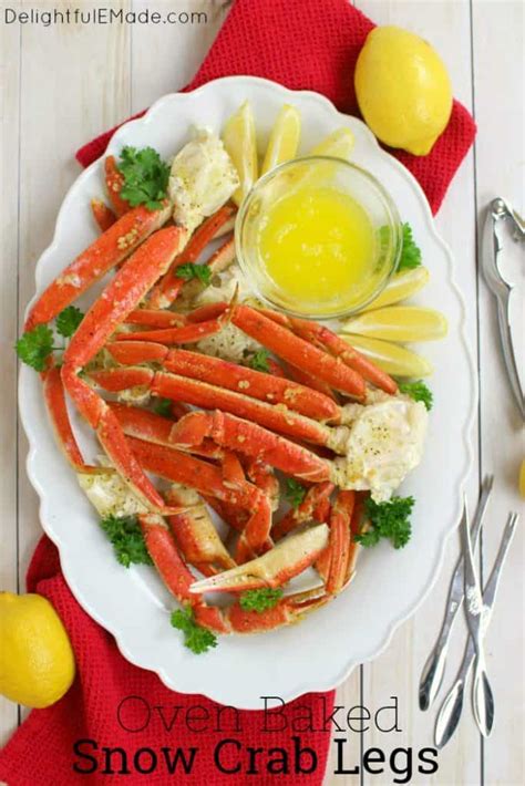 Oven Baked Snow Crab Legs - Delightful E Made