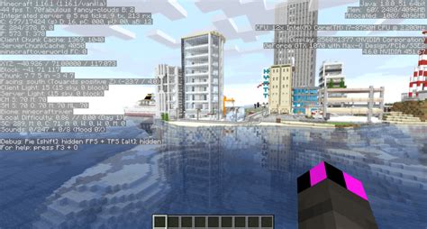 I programmed water reflections resource pack using 1.16 Fabulous graphics! : Minecraft