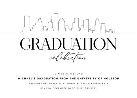 University of Houston Graduation Announcement or Party - Etsy