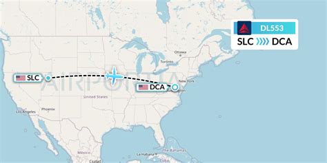 DL553 Flight Status Delta Air Lines: Salt Lake City to Washington (DAL553)