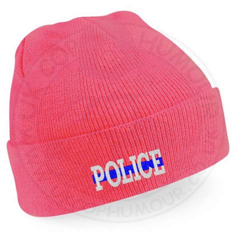 “Police” Thin Blue Line Beanie | UK Cop Humour