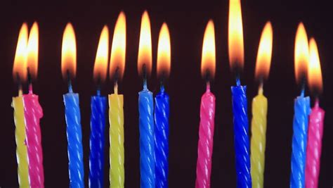 Burning Birthday Candles. Stock Footage Video 2993941 | Shutterstock