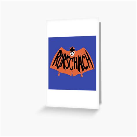 "Adam West Styled Rorschach logo parody" Greeting Card for Sale by biotwist | Redbubble