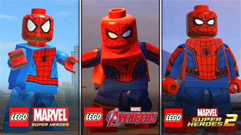 Evolution Of Spider-Man In LEGO Marvel Videogames - YouTube