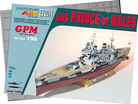 HMS PRINCE OF WALES set model and frames