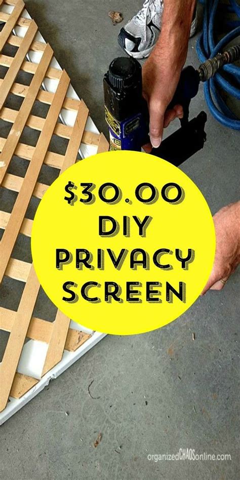 Easy Diy Outdoor Privacy Screen / New Modern Rustic Outdoor Privacy ...