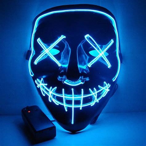 Purge mask - LED dark blue | Cool Mania