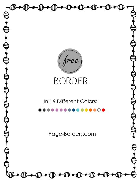 Free border doodle - customize online and then download or print