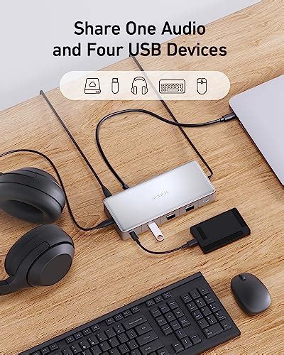 Compare Anker Docking Station, KVM Switch for a Desktop PC and a Laptop ...