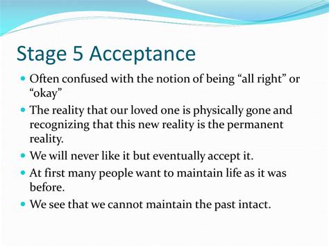 5 Stages Of Grief Acceptance