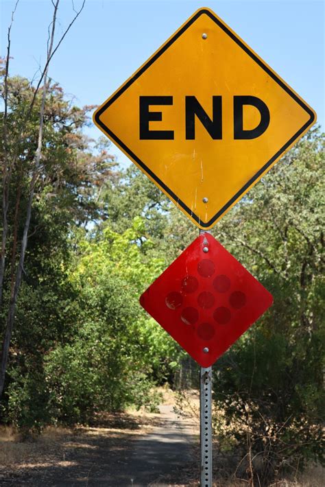 Free Stock Photo of End of the Road Sign | Download Free Images and Free Illustrations