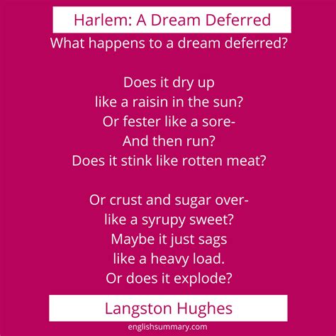 a dream deferred by langston hughes, a dream deferred poem | Langston ...