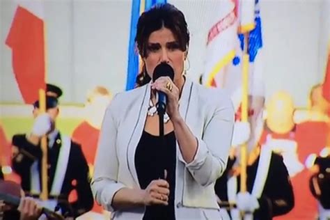 Idina Menzel Gives Gripping Performance of the National Anthem