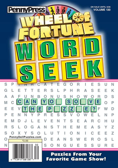 Wheel of Fortune Word Seek - Penny Dell Puzzles