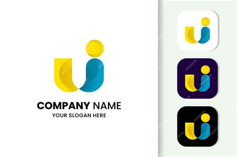 Premium Vector | Colorful letter u logo template